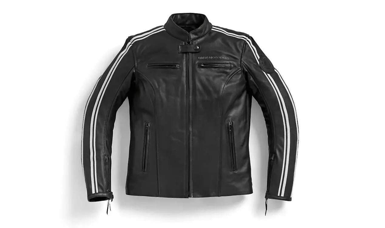 TwinStripes leather jacket uomo