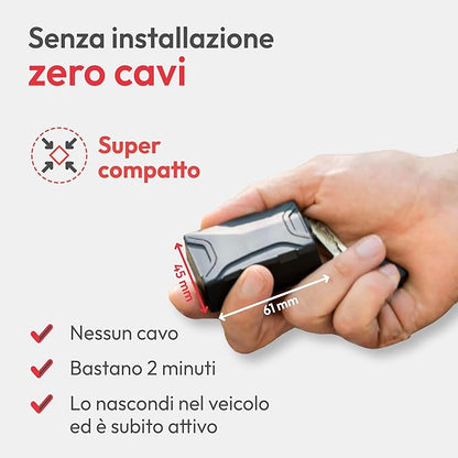 Trackting SMART V3 Italia - Antifurto GPS localizzatore per Auto e Moto - SIM integrata Senza Canone